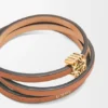 Brazalete trenzado de piel de becerro Brazalete trenzado de piel de becerro