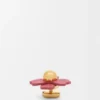 Broche de flor en piel de becerro Broche de flor en piel de becerro