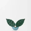 Broche de flor en piel de becerro clásica Broche de flor en piel de becerro clásica