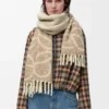 Bufanda con anagram de alpaca y lana