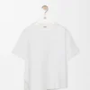 Camisa asimétrica de mezcla de algodón