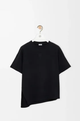 Camisa asimétrica de mezcla de algodón