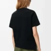 Camisa asimétrica de mezcla de algodón