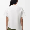 Camisa asimétrica de mezcla de algodón
