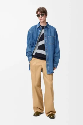 Camisa oversize Anagram en denim