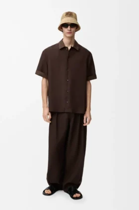 Camisas de manga corta de algodón y lino