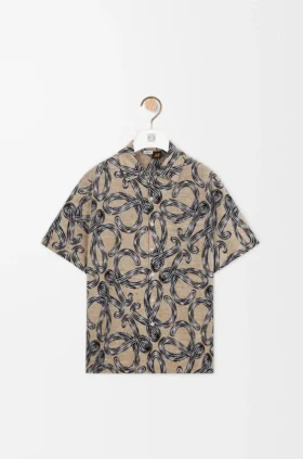 Camisas de manga corta en jacquard de algodón de rizo