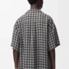 Camisas de manga corta en mezcla de viscosa y lino Camisas de manga corta en mezcla de viscosa y lino