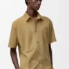 Camisas de manga corta en piel de cabra de gamuza