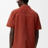 Camisas de manga corta en piel de cabra de gamuza