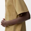 Camisas de manga corta en piel de cabra de gamuza
