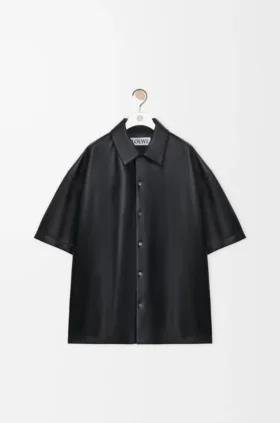 Camisas de manga corta en piel de cordero napa