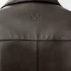 Camisas de manga corta en piel de cordero napa