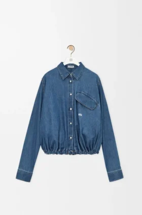 Camisas de mezclilla con cinturón