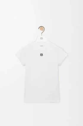 Camiseta de corte ajustado en mezcla de algodón