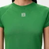 Camiseta de corte ajustado en mezcla de algodón Camiseta de corte ajustado en mezcla de algodón