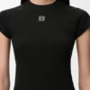 Camiseta de corte ajustado en mezcla de algodón Camiseta de corte ajustado en mezcla de algodón