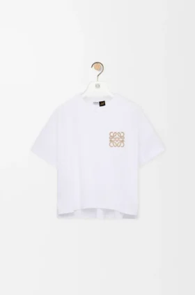 Camiseta de corte cuadrado en algodón