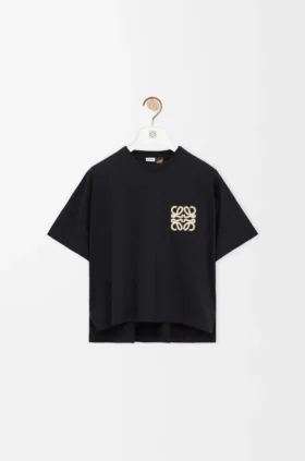 Camiseta de corte cuadrado en algodón