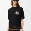 Camiseta de corte cuadrado en algodón