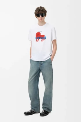 Camiseta de corte holgado en algodón