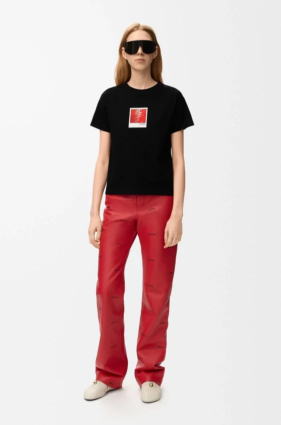 Camiseta de corte regular en algodón Camiseta de corte regular en algodón