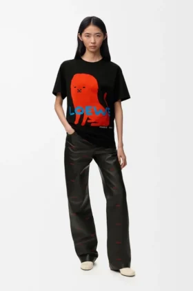 Camiseta de corte regular en algodón