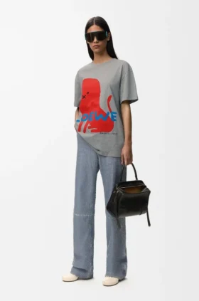 Camiseta de corte regular en algodón