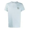 Camiseta de hombre Loewe Anagram Classic de algodón bordado, cuello redondo y manga corta, azul claro H6109230Cr-6410