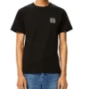 Camiseta de manga corta con cuello redondo de algodón bordado loewe Anagram Classic para hombre, color negro, H6109230Cr-1100