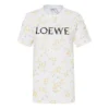 Camiseta de manga corta con estampado de flores, color blanco S540333Xar