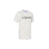 Camiseta de manga corta con estampado de flores, color blanco S540333Xar