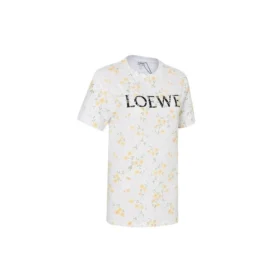 Camiseta de manga corta con estampado de flores, color blanco S540333Xar