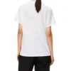 Camiseta de manga corta con estampado de flores, color blanco S540333Xar