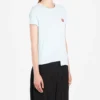 Camiseta de manga corta con logotipo, azul claro S6299062Cr