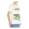 Camiseta de manga corta de algodón con estampado de acuarela para hombre de loewe, color blanco, H6109831Pc-2100