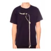 Camiseta de manga corta para hombre de loewe con cordón de algodón, diseño azul marino H6109031Si-5110