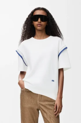 Camiseta de mezcla de algodón