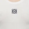 Camiseta sin mangas con anagrama de algodón
