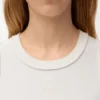 Camiseta sin mangas con anagrama en viscosa elástica Camiseta sin mangas con anagrama en viscosa elástica
