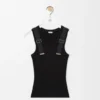 Camiseta sin mangas de algodón elástico Camiseta sin mangas de algodón elástico