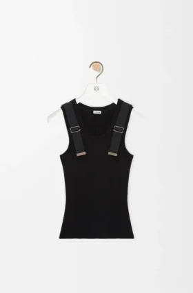 Camiseta sin mangas de algodón elástico
