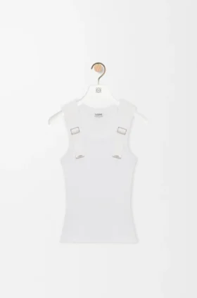 Camiseta sin mangas de algodón elástico