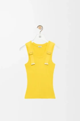 Camiseta sin mangas de algodón elástico