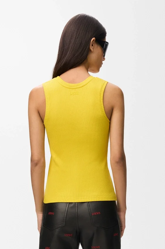 Camiseta sin mangas de algodón elástico Camiseta sin mangas de algodón elástico