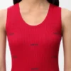 Camiseta sin mangas de algodón elástico Camiseta sin mangas de algodón elástico