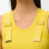 Camiseta sin mangas de algodón elástico Camiseta sin mangas de algodón elástico
