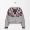 Cardigan de mezcla de lana