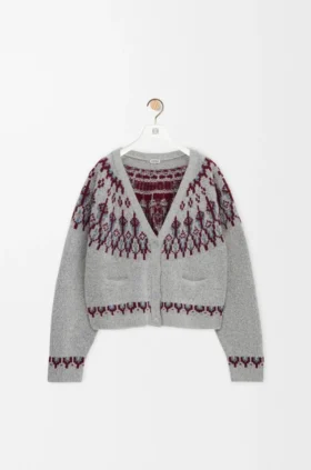 Cardigan de mezcla de lana