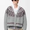 Cardigan de mezcla de lana